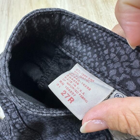 AG Adriano Goldschmied The Legging Super Skinny Fit Snake Skin Print Jeans 27 - Picture 14 of 16